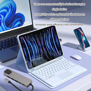 6 in 1 <strong>Computer</strong> USB C 3.0 Hub <strong>Type</strong> C <strong>Network</strong> Converter 6 Port USB Hub Port Hub <strong>2</strong>.0 Laptop Docking Station - Product Image 1