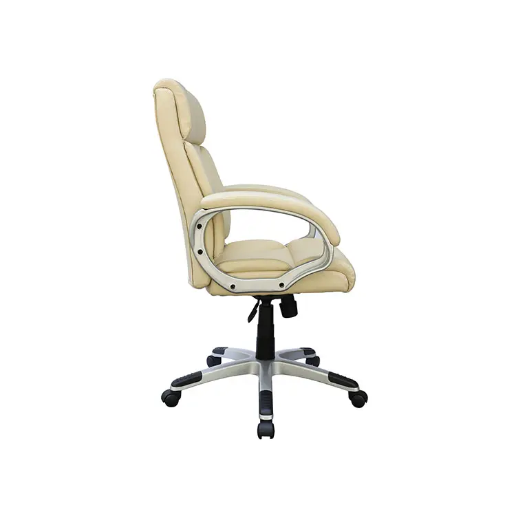Lusso personalizzato moderno avorio bianco sedia da scrivania Executive girevole con schienale alto sedia Relax per ufficio