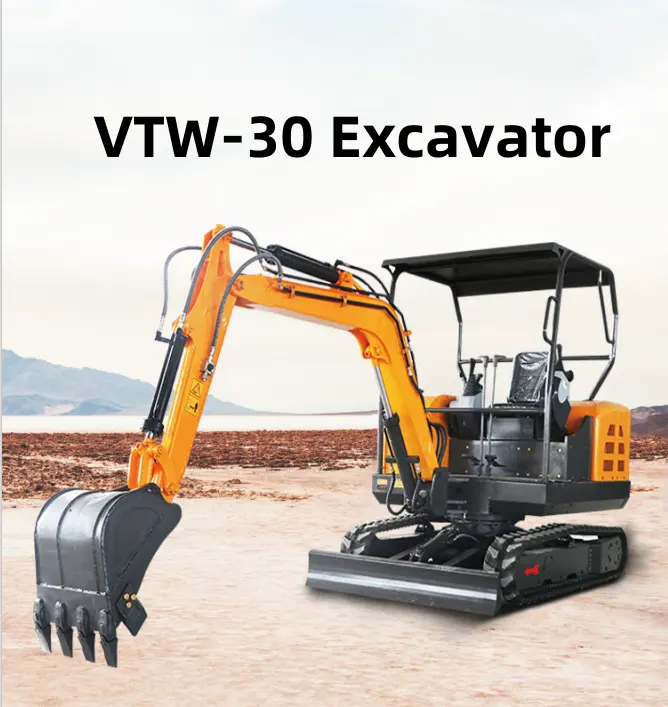 ماكينة زراعية معدات وحفارة مصغرة للبيع EPA Euro 5 حفار صغير Volt VTW-30 يحمل حتى 3 طن