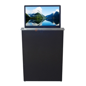17.3&quot; Hidden Desk Retractable Motorized Pop up <strong>Computer</strong> Mechanism LCD Monitor Lift for Paperless Conference <strong>System</strong> - Product Image 1