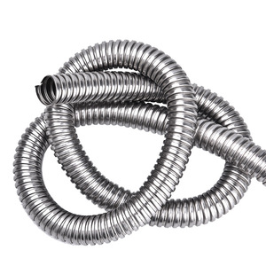 Çin'de yapılan oluklu boru paslanmaz çelik esnek tüp 1/2 ''kablo tel boru SS304 - Product Image 1