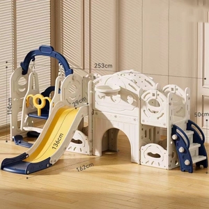 Crianças altas deslizando e balançando Plastic Slides Para Crianças Deslizando Brinquedos