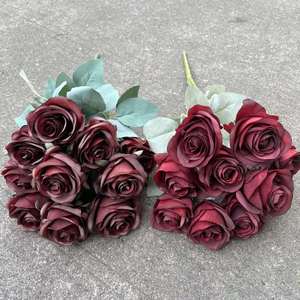 Ifg bán buôn các loại khác nhau của Burgundy hoa nhân tạo cho đám cưới centerpieces trang trí - Product Image 1