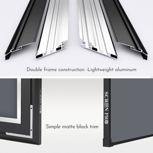 Nueva Pantalla de proyector de diamante gris 3D 4K de 100 pulgadas, pantalla ALR de rechazo de luz ambiental, pantalla de proyección de marco fijo - Product Image 3