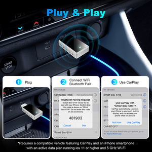 2 en 1 CarPlay inalámbrico y Android Auto Adapter Factory Wired Car Electronics - Product Image 3