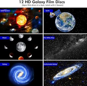 Galaxy Projector HD Image Star Galaxy Light with 13 Film Discs Planetarium Projector for Kids、360回転1/2hタイマー - Product Image 3