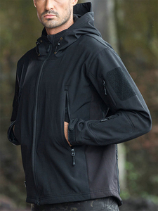 Outdoor customizável tático impermeável capuz <span class=keywords><strong>Soft</strong></span> <span class=keywords><strong>Shell</strong></span> casacos para homens