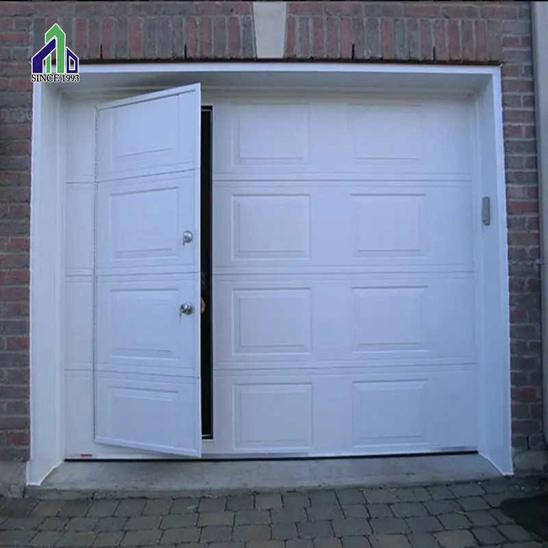 JIANDA Automatische Klapp Schnitts Garage Tür Panels Verkauf Mit Fußgänger Tür