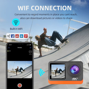 กล้องแอคชั่น 4K กล้องกีฬา WiFi พร้อมหน้าจอสัมผัส 16MP 30M กล้องกันน้ําใต้น้ํา 170 มุมกว้าง - Product Image 5