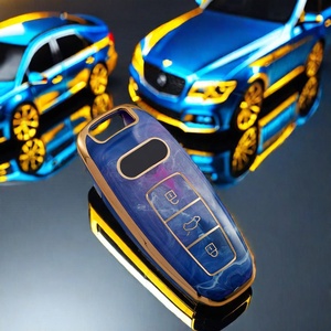 Audi A3 için yumuşak TPU tam 360 derece kapak yükseltme ve Q7 akıllı uzaktan anahtarsız anahtarlık kabuk araba anahtarı aksesuarları - Product Image 4