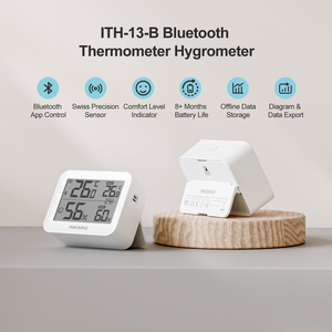 For INKBIRD ITH-13-B <strong>Data</strong> <strong>Logger</strong> 2 Pack Indoor <strong>Temperature</strong> <strong>and</strong> Humidity Monitor with APP <strong>Control</strong> Thermometer Hygrometer - Product Image 2