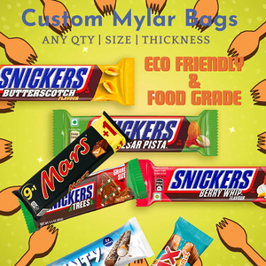 Kỹ thuật số in Nhựa Nhiệt Con dấu thanh kẹo Cookie bao bì lá Mylar túi năng lượng hạt Nấm sô cô la thanh wrapper Túi - Product Image 6