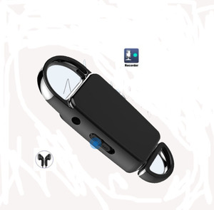 CNC kim loại giọng nói kích hoạt <span class=keywords><strong>USB</strong></span> Flash <span class=keywords><strong>Drive</strong></span> lưu trữ thời gian hiển thị Keychain ghi âm - Product Image 1