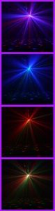 Bar KTV LED Disco luci stroboscopiche prestazioni telecomando luce di scena RGB Laser Pattern illuminazione scenica