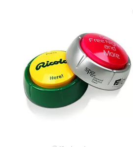 Caja de música personalizada con logotipo OEM, botón parlante para aula, botón de sonido programable, botón de sonido de juguete de peluche, anillos de rotura con luz - Product Image 6