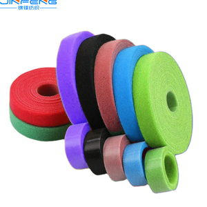 Customized Logo Reusable Nylon Self-Locking Cable <strong>Tie</strong> <strong>Elastic</strong> Back-to-Back Zip <strong>Tie</strong> <strong>with</strong> Hook <strong>Loop</strong> Strap Self-Adhesive Feature - Product Image 2