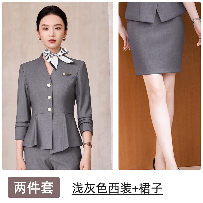 Grey suit skirt