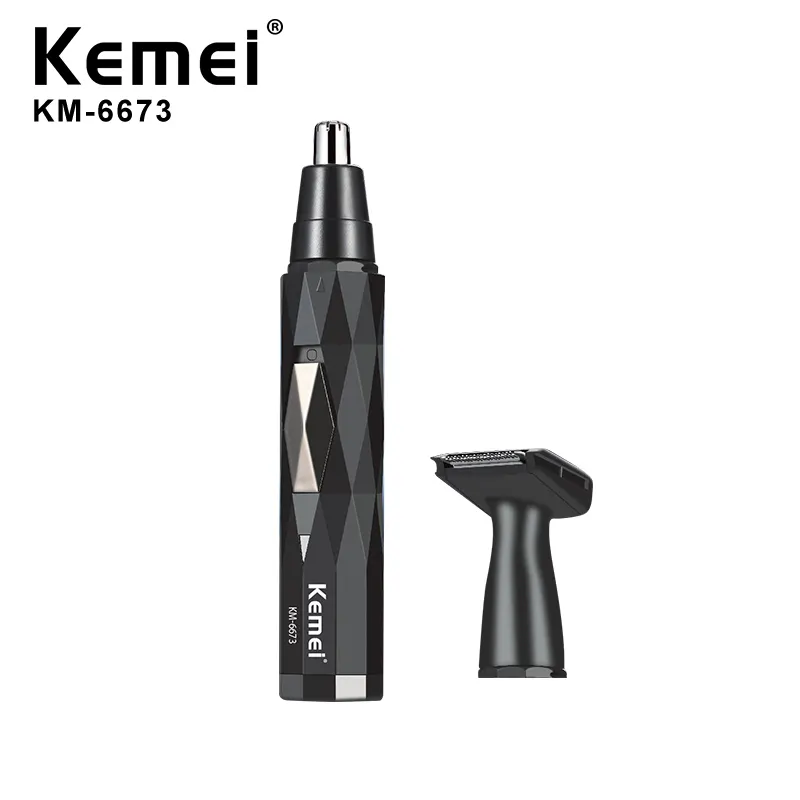 Kemei KM-6673 شهم الأنف الشعر المتقلب الكهربائية الأنف الأذن الشعر الكهربائية مزيل الشعر ماكينة حلاقة