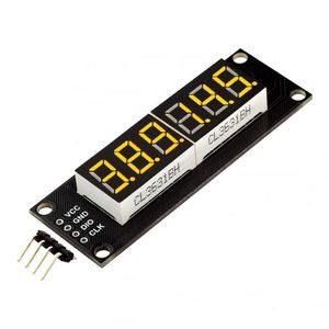 0.36 "6 haneli 7 Segment TM1637 LED ekran modülü arardiy için 0.36 inç LED göstergesi kırmızı yeşil mavi sarı beyaz - Product Image 2