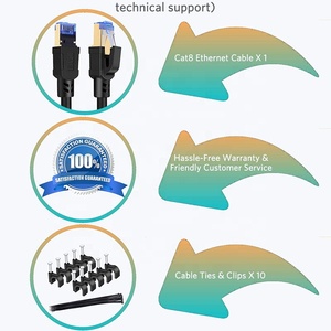 Hochwertiges Rj45 Cat8-Kabel Computernetzwerke Ethernet-Kabel 40 Gbit/s Sftp Rg45 20M 15-Meter-Rollen-Rj45-Kabel mit benutzer definiertem Logo - Product Image 6