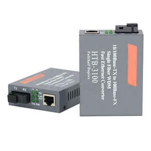 Net-Link HTB-3100 tek mod Fiber ortam dönüştürücü RJ45 SC konnektör için FTTH 4G 3G GSM ağları - Product Image 5