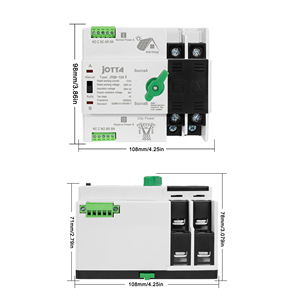 JOTTA <span class=keywords><strong>ATS</strong></span> otomatik Transfer anahtarlama 2P 100A 220V 50/60Hz güneş sistemi için - Product Image 4