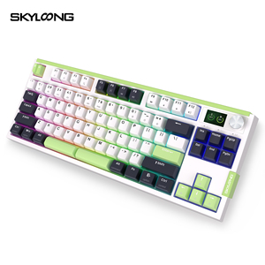 Memphis Theme Keyboard Skyloong GK87 Key Pro TKL Keyboard Caja de regalo Wireless Pudding Keycaps Pantalla de 1,7 pulgadas para Mac/Win System - Product Image 4
