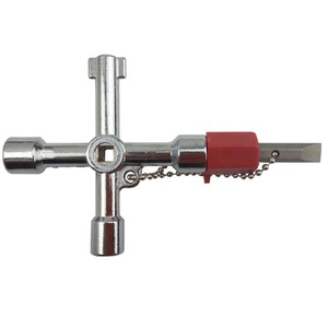 Çok fonksiyonlu 4 In 1 evrensel çapraz anahtarı üçgen anahtar/tren elektrikli asansör kabini vana alaşım üçgen kare - Product Image 5