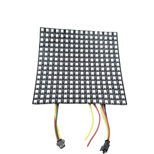 8*32 16*16 пикселей черная PCB гибкая светодиодная Пиксельная матрица SK6812 всего 256 пикселей RGB светодиодная матрица Светодиодная панель индивидуально Адресуемая - Product Image 1