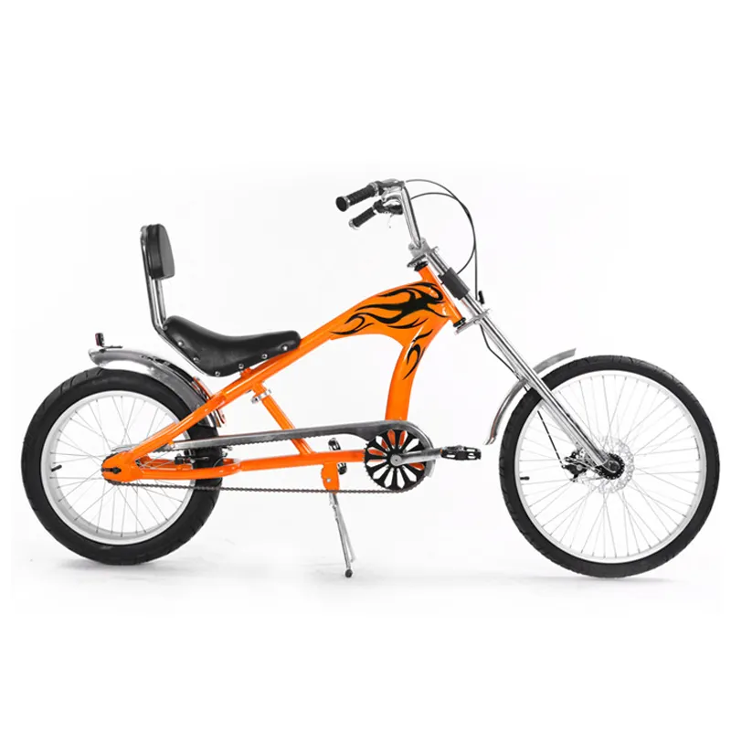 Pedale in lega di alluminio alla moda a velocità singola chopper biciclette per adulti cina fabbrica nuovo design con freno a disco chopper bici