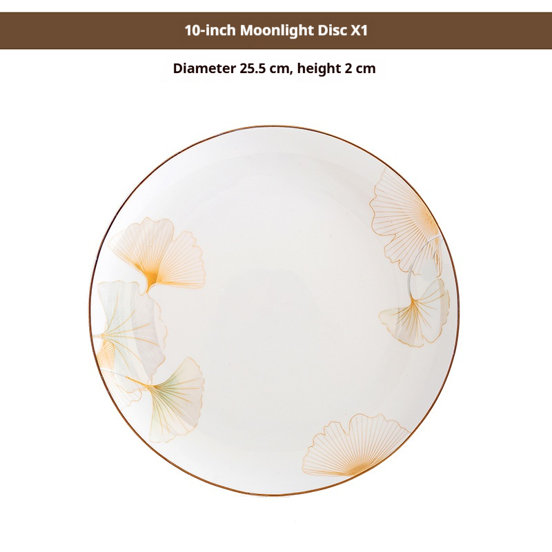 Assiette blanche de 10 pouces