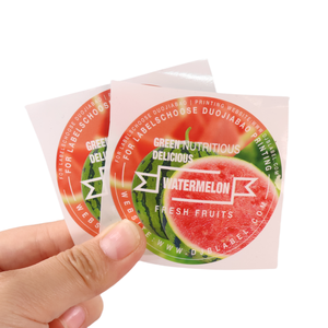Custom Roll Printing Logo Deluxe Glossy Packaging Labels Food Cosmetics Biodegradable <strong>Stickers</strong> - Product Image 1