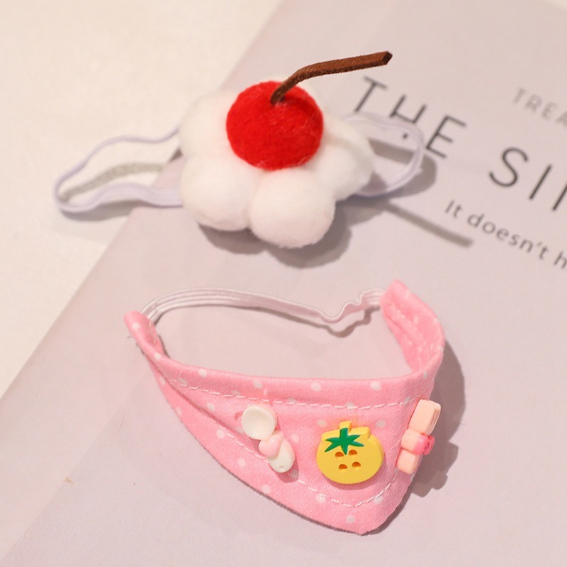 Bonnet + écharpe triangle rose