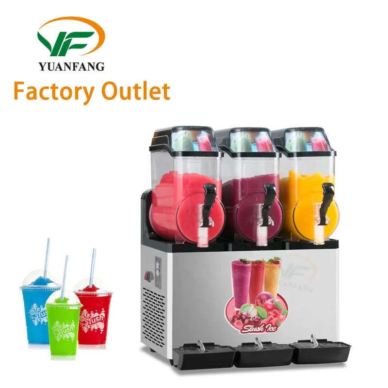 Factory direct sale spot sale Slush Machine Margarita Slush Maker 3 Tanks Commercial Slush Machine factory price