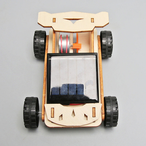 DIY ahşap güneş araba bilim deney modeli bina projeleri kiti hareketli güneş enerjisi RC araba eğitici oyuncak çocuklar için - Product Image 4