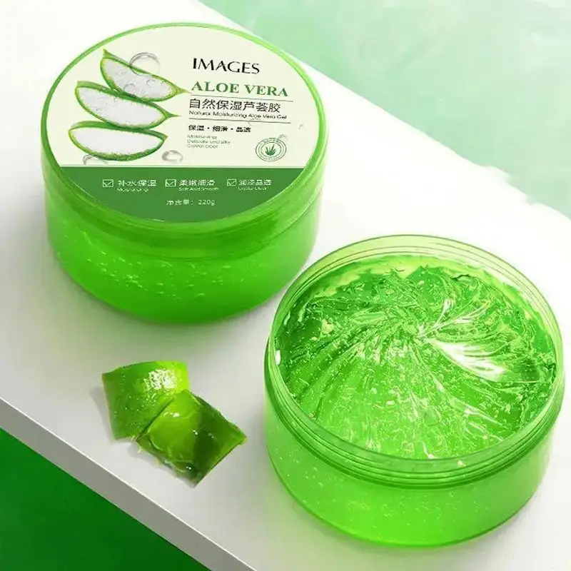 Imágenes gel natural Aloe Vera hidratante blanqueamiento cuidado de la piel crema facial