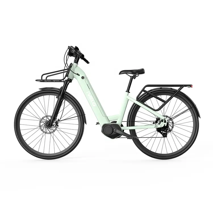 IVelo Unisex Bicicleta Eléctrica Ciclo City Road para Viajes Diarios Touring Park Beach Ebike