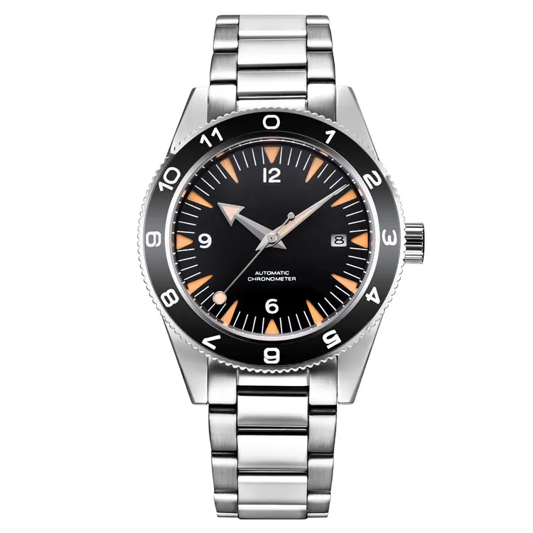 Nuevo diseño de alta calidad de estilo de los buzos reloj automático de zafiro luminosa bisel 20atm marino reloj de pulsera