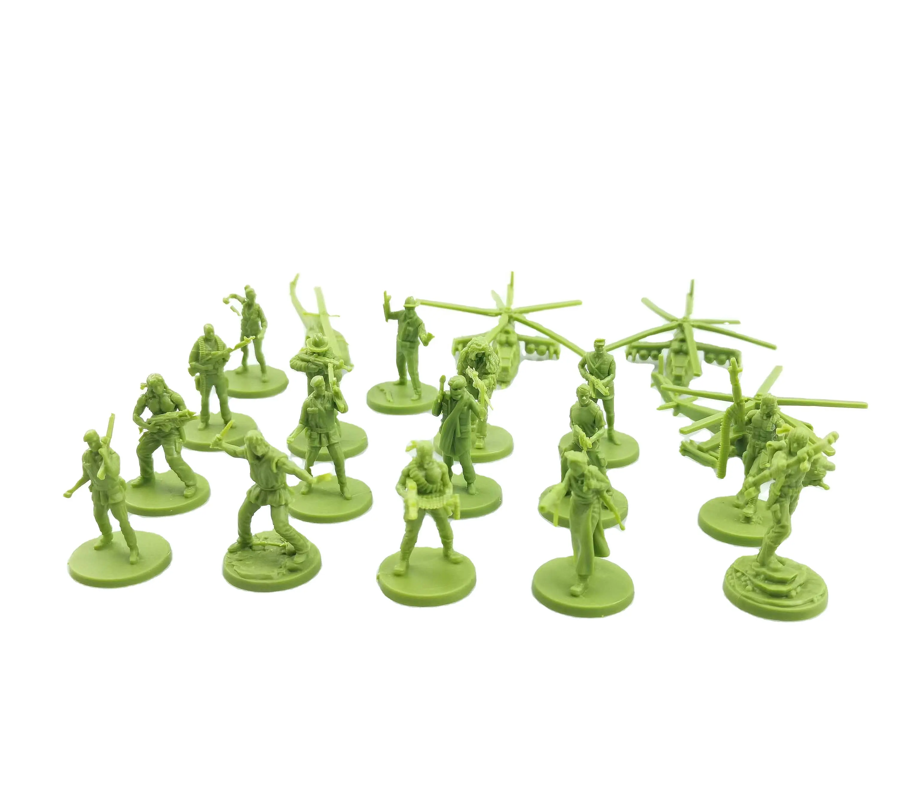 Figurine Custom War Game Figurines Small PVC and Resin Miniatures Military and Cartoon Style Plastic Toy Figurines