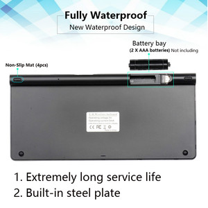 DATA FROG 2,4G inalámbrico USB teclado portátil ratón Compatible Mac Notebook TV Box PC teclado ruso para IOS Android Win 10 7 - Product Image 6