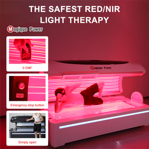 Magique ไฟ LED รักษาด้วยแสงอินฟราเรดสีแดง5ความยาวคลื่นทั้งร่างกายเตียงแคปซูลสีแดง - Product Image 4