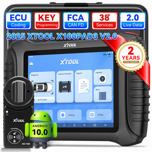 X100 PAD3 Fahrzeug-Leistungs programmierer XTOOL Auto-Diagnose-Maschine mit Schlüssel-Programmier KC-100 für alle Ket verloren