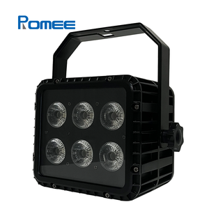 Açık su geçirmez Concert + UV 6x18w LED kare kablosuz pil Par işık konser olay manzara gösterisi sahne aydınlatma için - Product Image 1