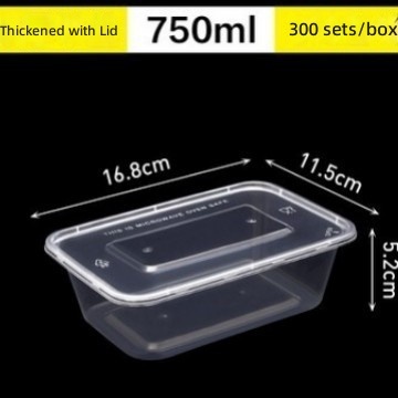 750ml transparente - 1 juego con tapa