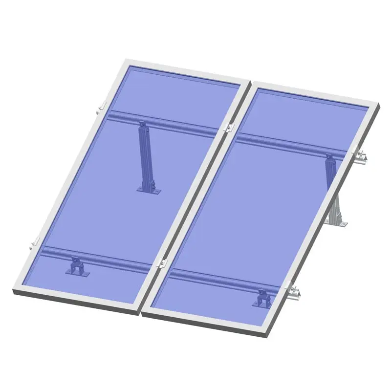 Soluzione per tetto piano sistema solare di inclinazione regolabile staffa di montaggio solare