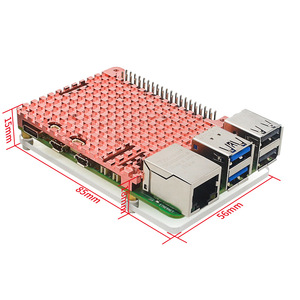 Aismartlink Raspberry Pi 5 Kühl gehäuse Raspberry Pi 5 Motherboard Kühlkörper aus reinem Kupfer kann mit einem kleinen Lüfter installiert werden - Product Image 2