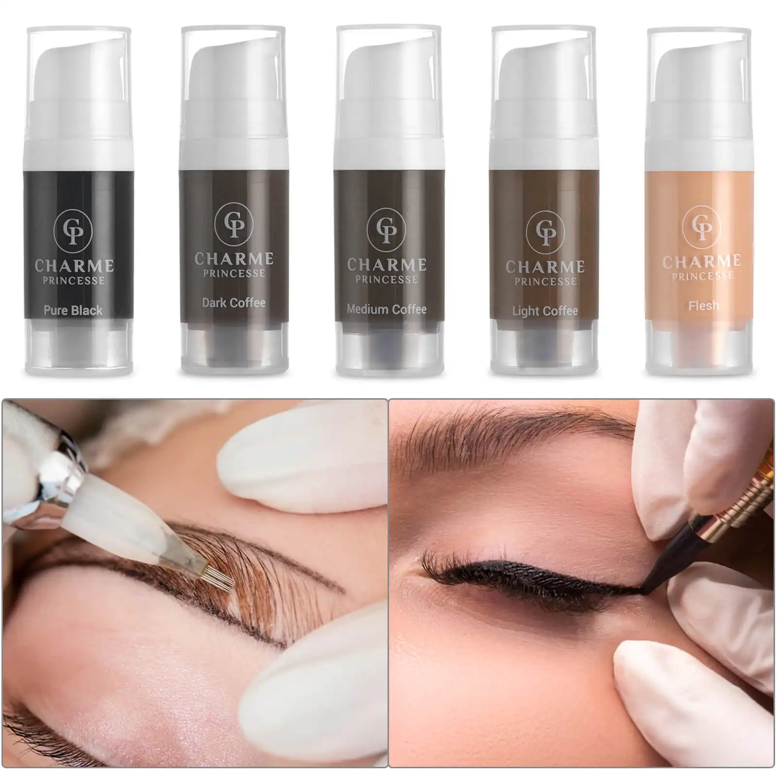 Pabrik menyesuaikan kualitas terbaik permanen Makeup tinta Microblading tato pigmen alis bibir kosmetik