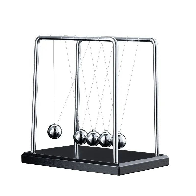 Il pendolo di Newton con 5 palle su misura serigrafia stampata Stress sollievo accessorio Fidget per bambini e adulti