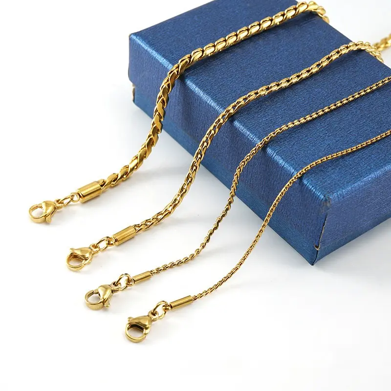 Moda básica 18K ouro redondo caixa link cadeia pulseira para as mulheres