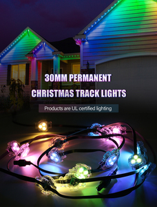 DC12V Permanent Christmas Track Light 30mm 3Leds Addressable UCS2904 RGBW 5050 (4 in 1) <strong>Led</strong> Pixel String Light - Product Image 6